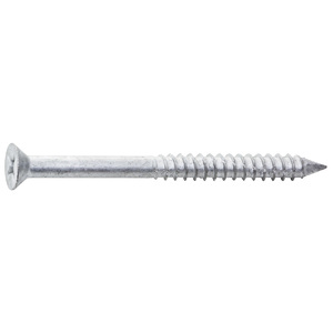 Flat Concrete Screw Silver 3/16 x 3 1/4 5/32 Box of 100) • Shop online