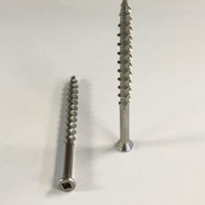 Square Drive Trim Screw Stainless 18-8