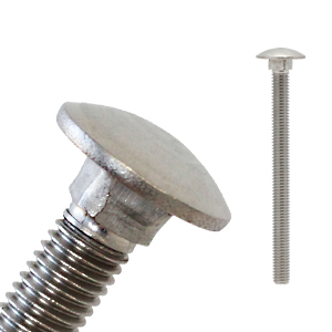 5/16-18 x 10 PT Coarse Thread Carriage Bolt Stainless Steel 18-8 Pk 125 